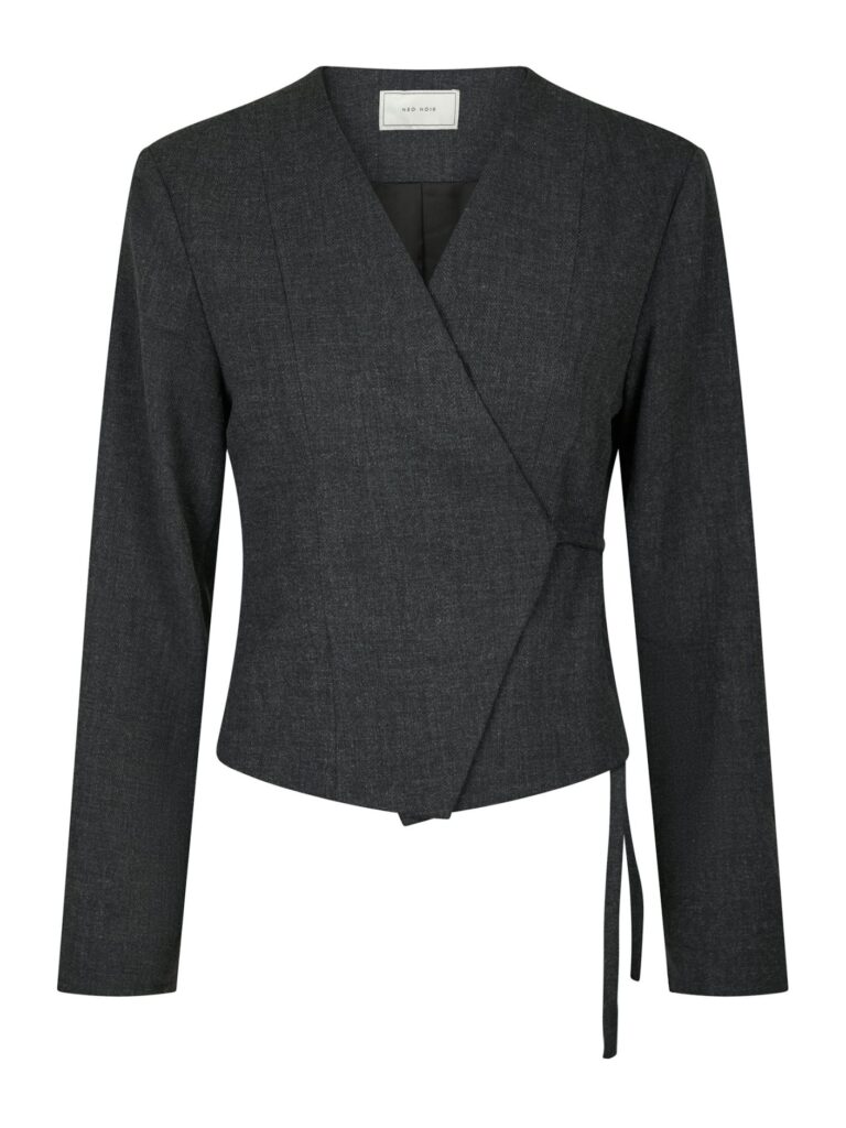 Neo Noir Wrap blouse Simmi Antracit
