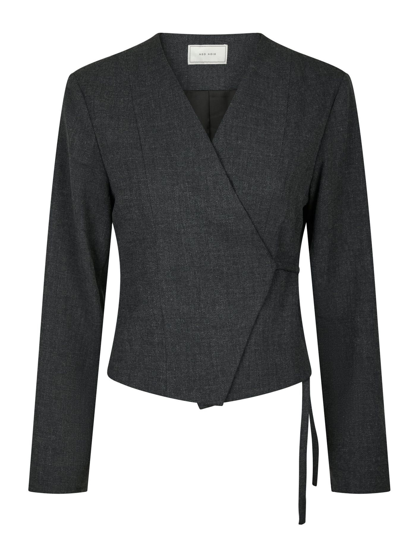 Neo Noir Wrap blouse Simmi Antracit