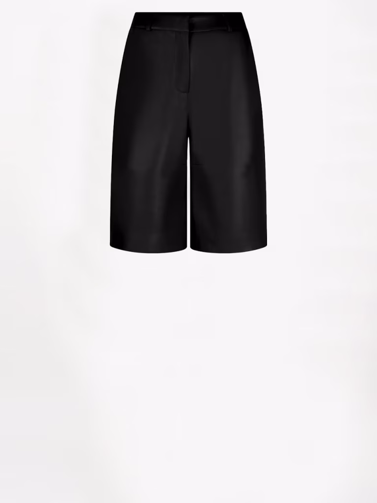 Dante6 Avery faux leather bermuda black