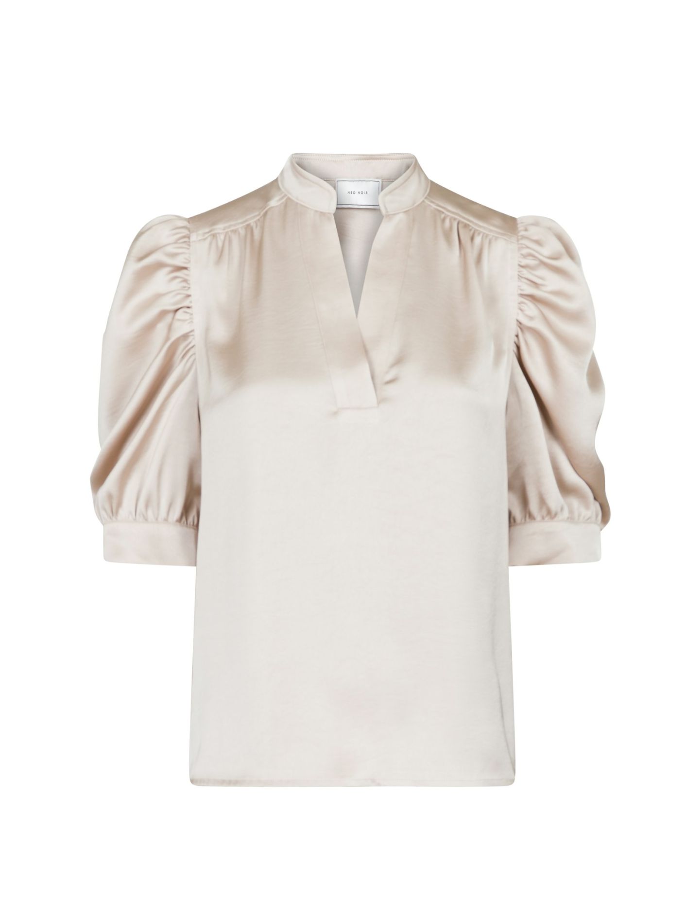 Neo Noir Roella heavy sateen blouse champagne