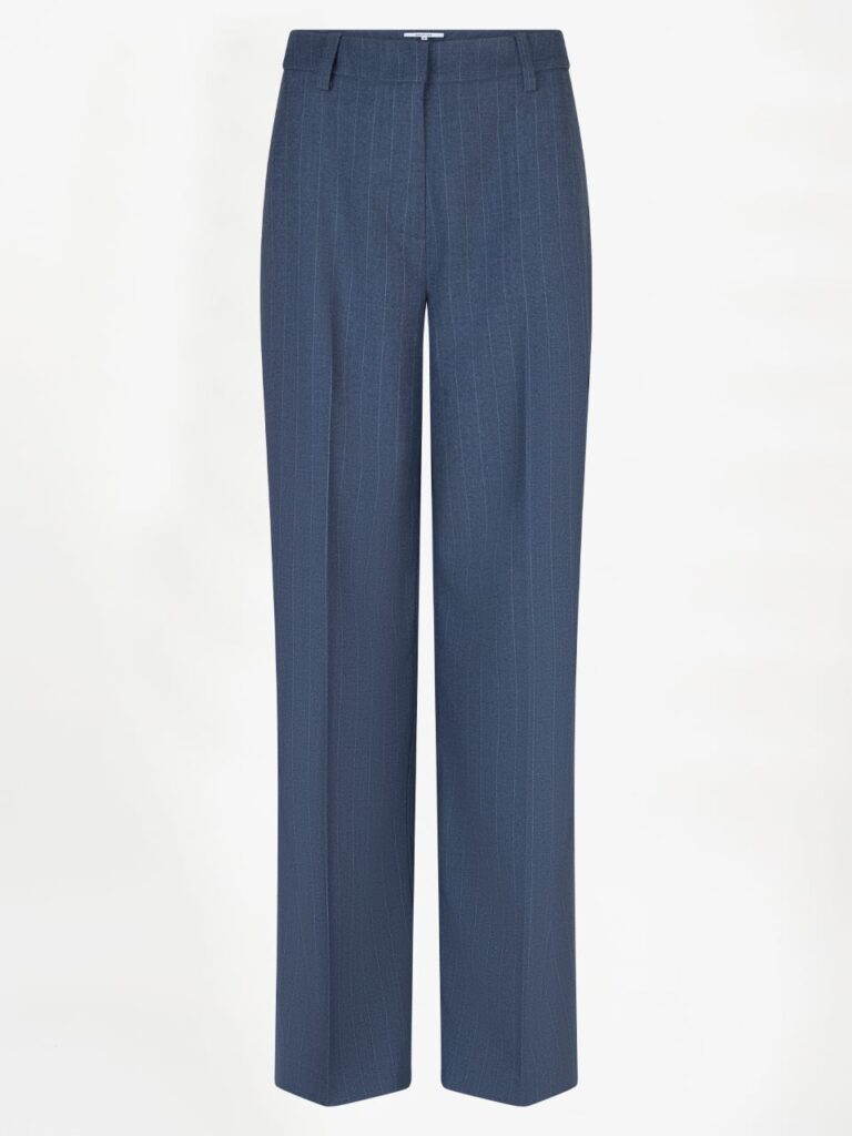 Dante6 Alain pinstripe smart pants Steel Blue