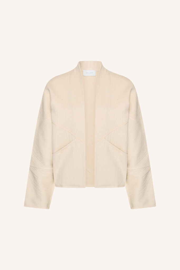 By-Bar jacket Flora cotton light chalk