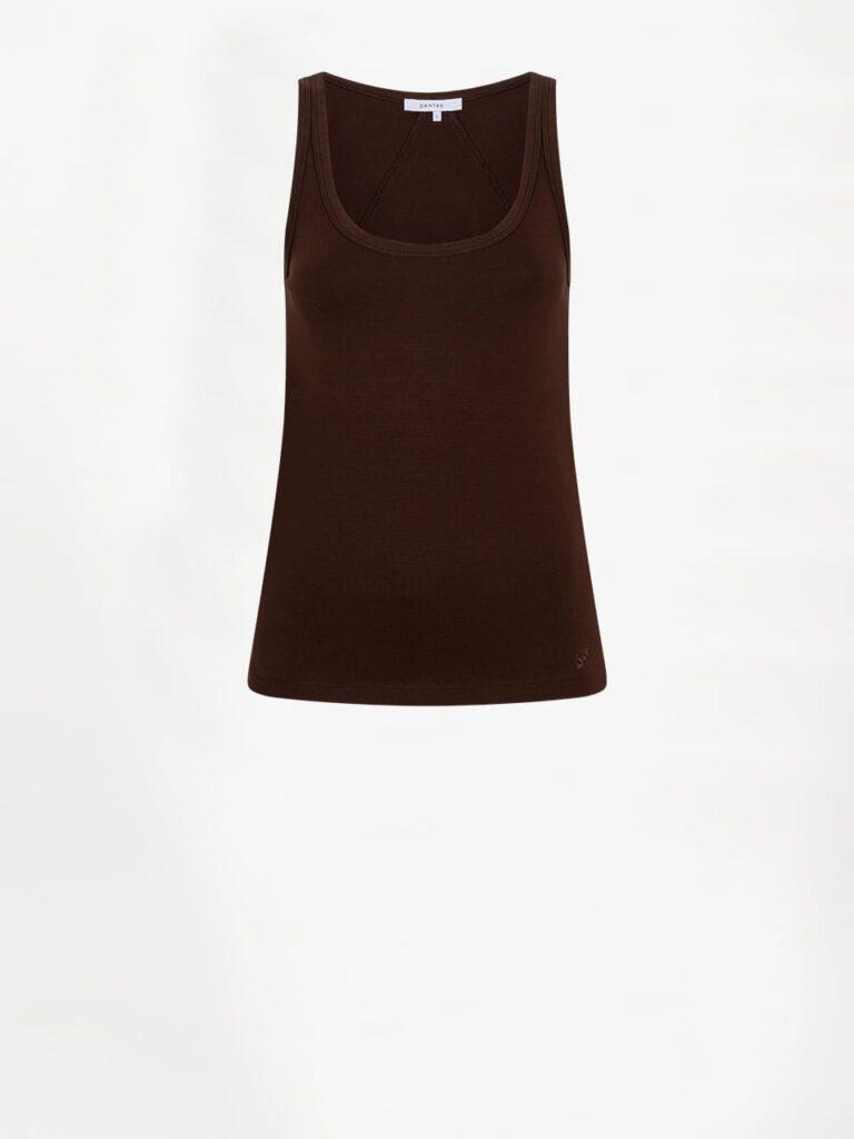 Dante6 Cobee scoopneck tanktop brown