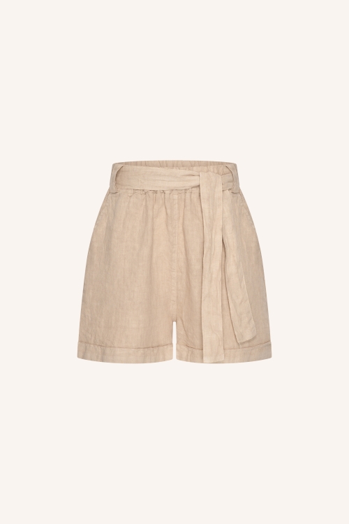 By Bar June linen short biscuit