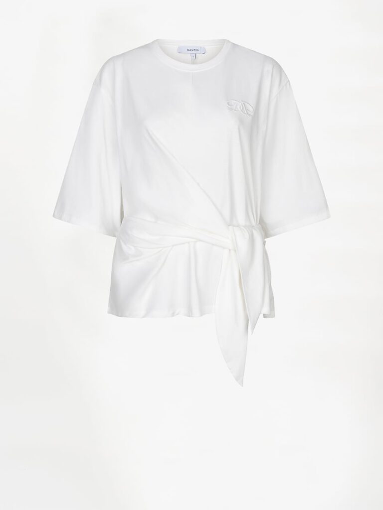 Dante6Dori twist detail tee Milk White