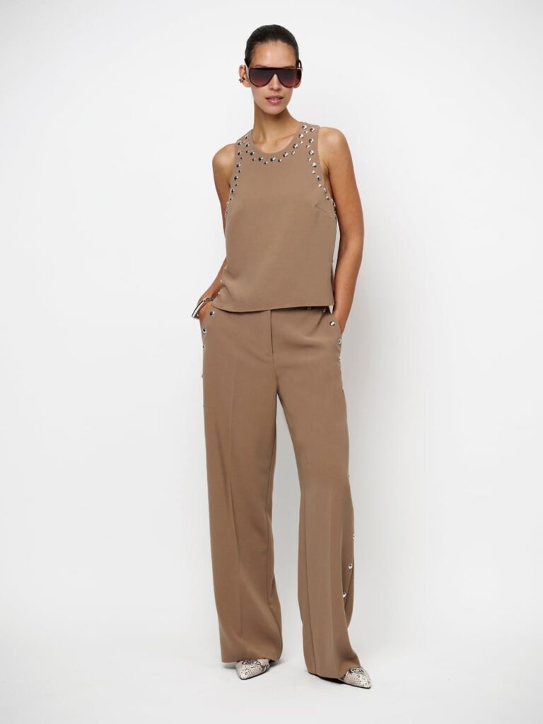 Dante6 pants Vey studded clay stone