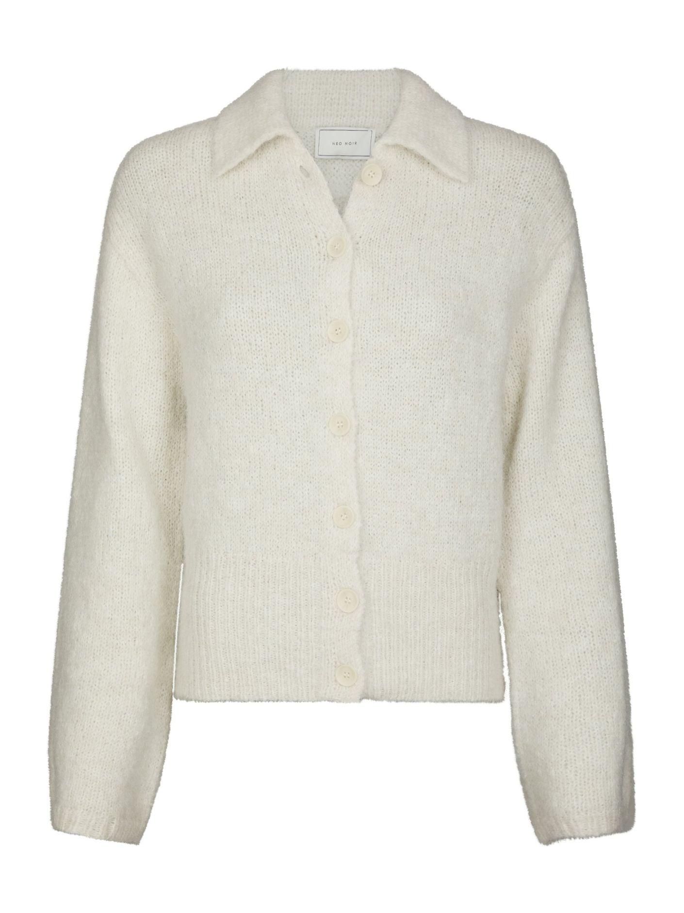 Neo Noir Ramera Fluffy knit cardigan Off white
