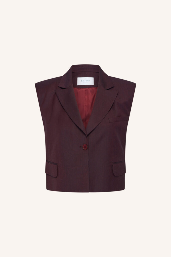 By-Bar gilet Bobi dark wine