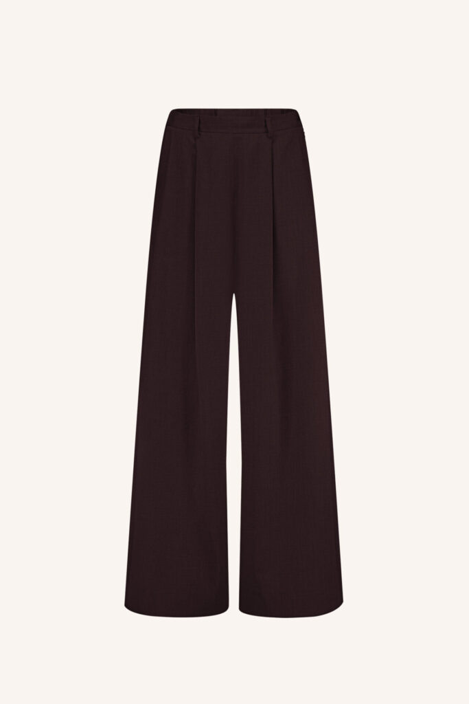 By-Bar pants Sef dark wine