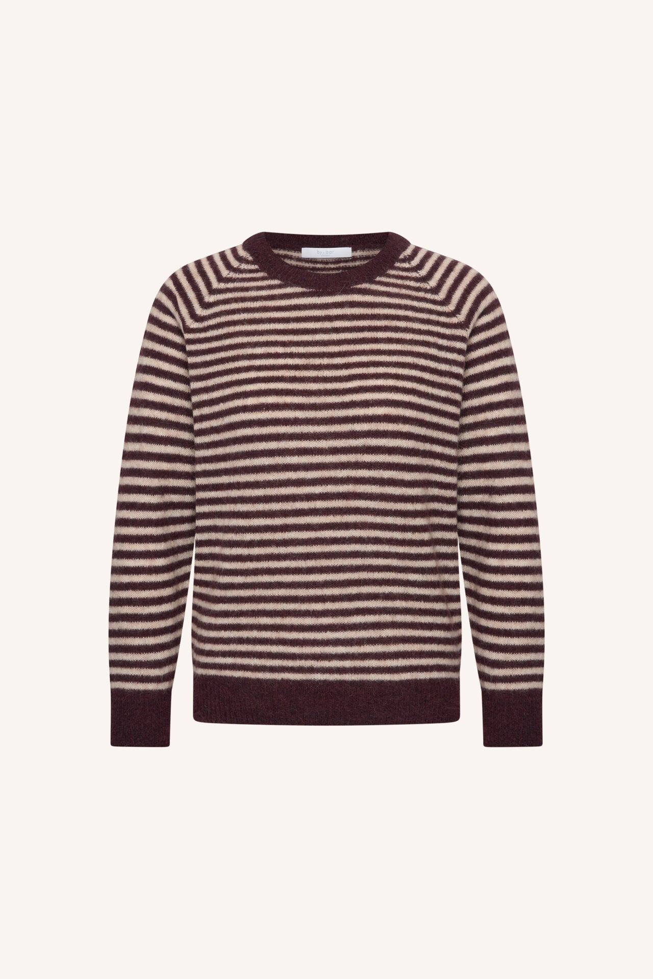 By-Bar pullover Sally burgundy crush stripe