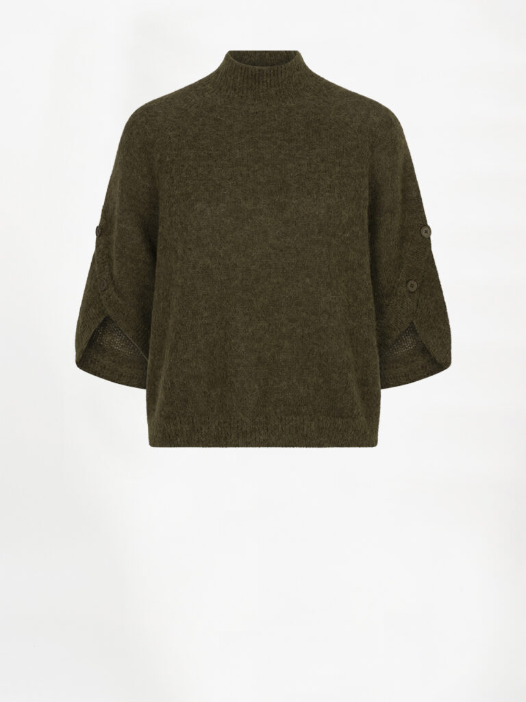 Dante6 cape sweater Mahani moss olive