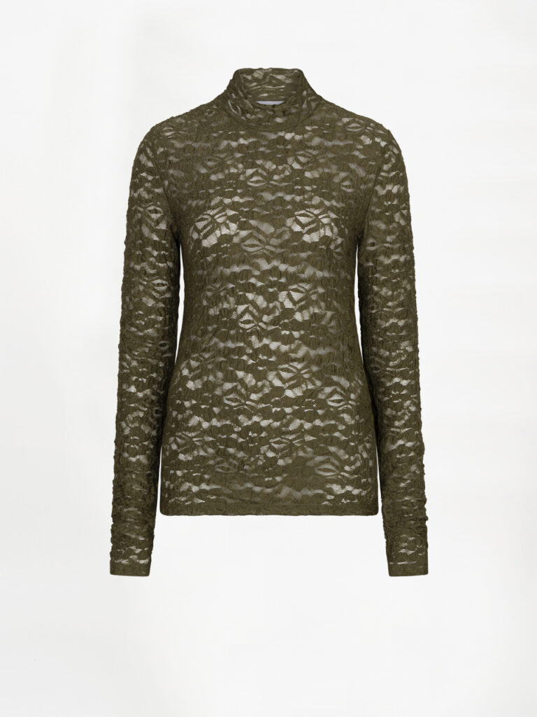 Dante6 turtle lace top Irony moss olive