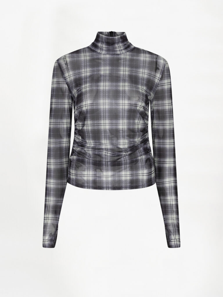 Dante6 top Casha mesh multicolour check