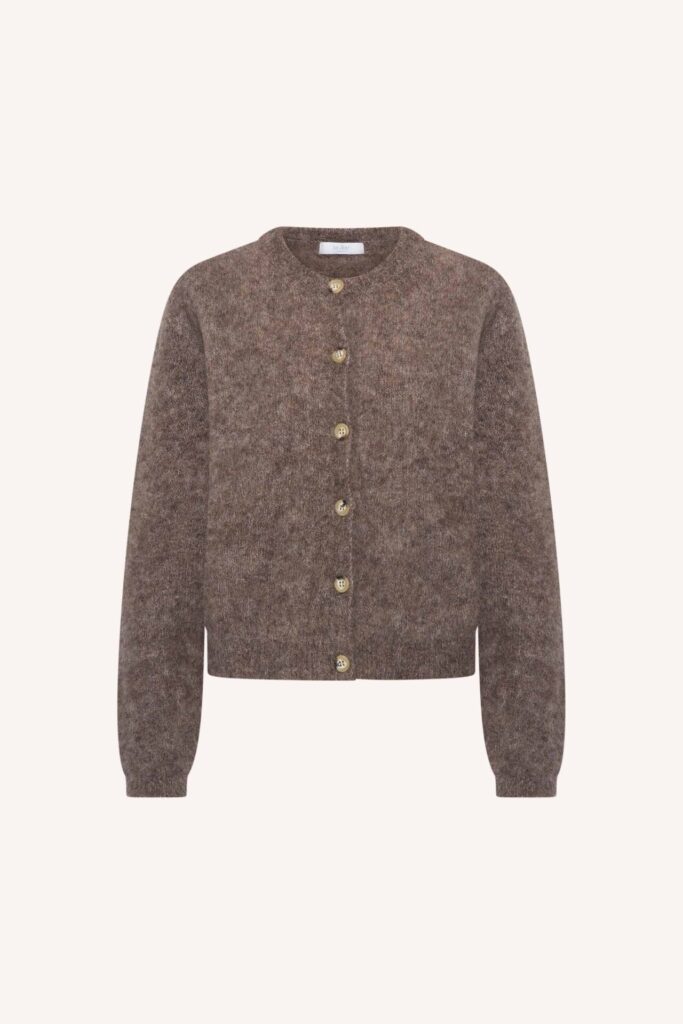 By-Bar Vasile Cardigan Dark biscuit