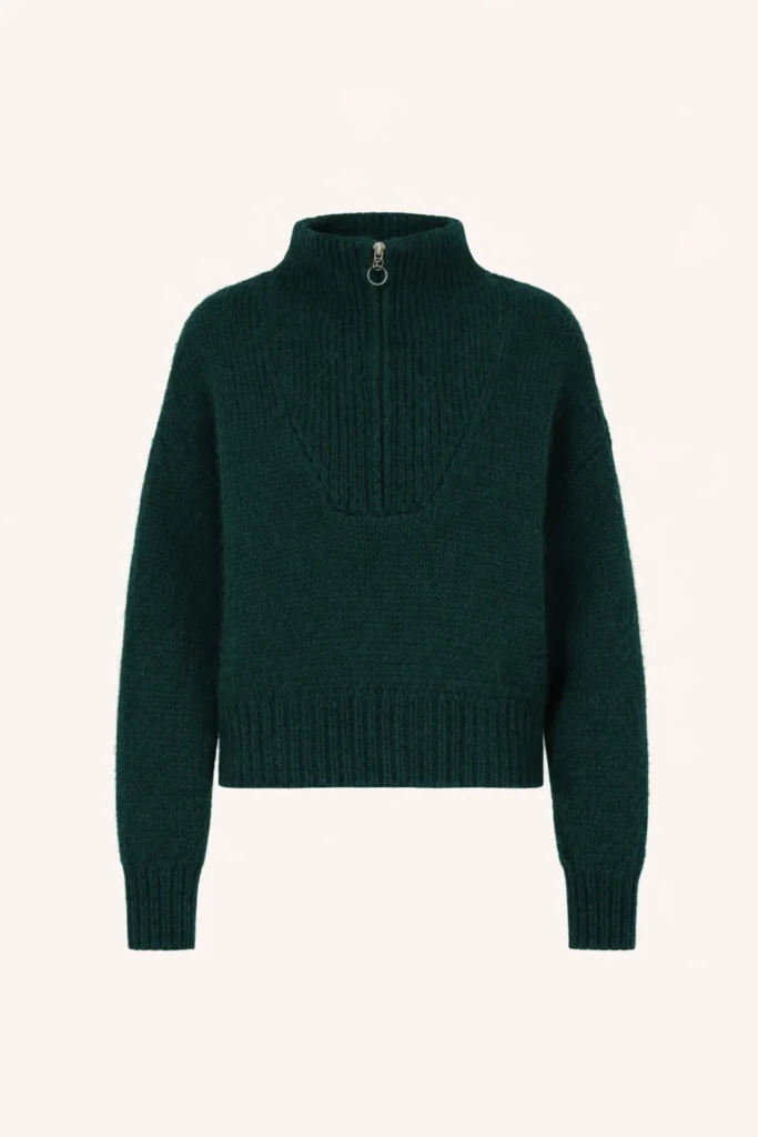 By-Bar Boxy beau pullover Dark green