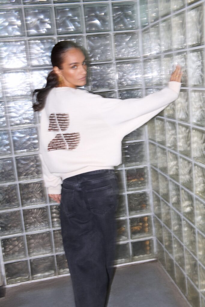 By-Bar Lili lucky dance sweater Oyster melee