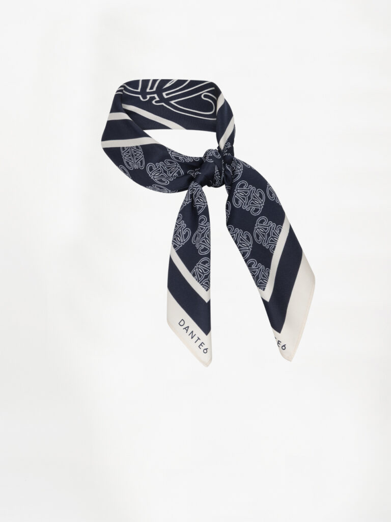 Dante6 scarf Monogram pure navy